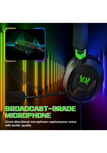 Leezsing Kotıon Each G3100 Profesyonel Oyun Kulaklığı - 40mm Dinamik Sürücü, 360 Döner Mikrofon, Ps5/ps4/switch Uyumlu