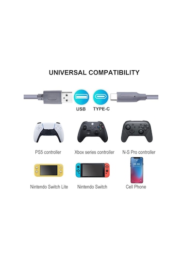Playstation 5 Type-c 5a 2m Şarj Kablosu