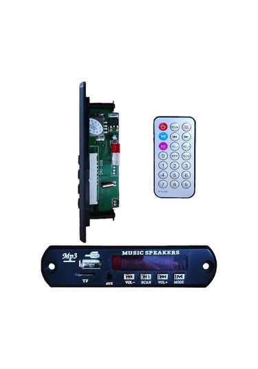 Oto Teyp Çevirici Usb/Tf/Fm/Aux Bluetooth Bord 12V Cdx