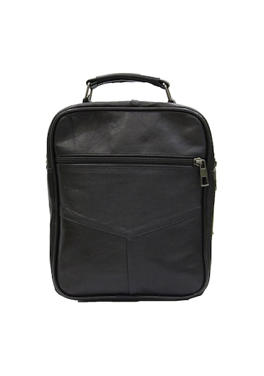 Bizoon Np274 Hakiki Kuzu Derisi Erkek El Ve Omuz Çantası 19x23 Cm 001