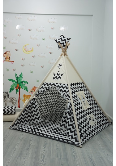 Kızıldereli Oyun Çadırı Devrilmeyen Sabitleme Mekanizmalı Zigzag