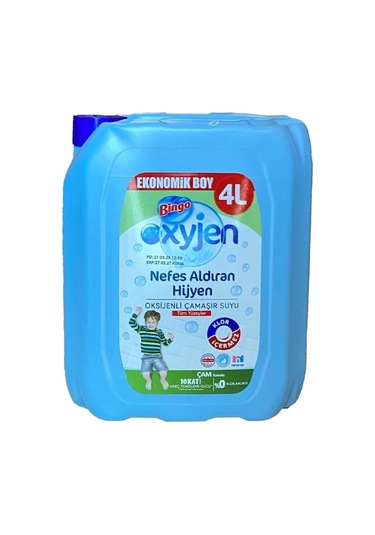 Bingo Oksijenli Çamaşır Suyu 4 Lt Çam Ve Limon 2 Li 2'li Set