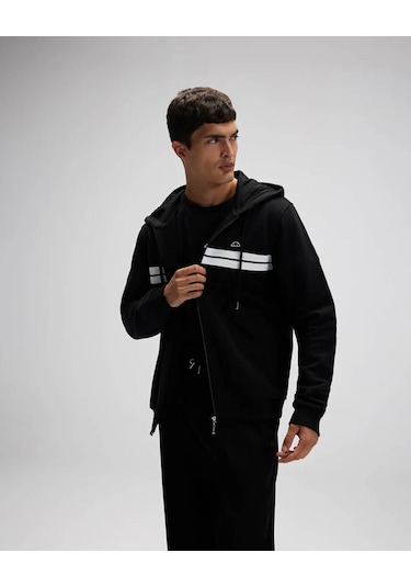Ellesse Kapüşonlu Siyah Erkek Sweatshirt Em617 Siyah