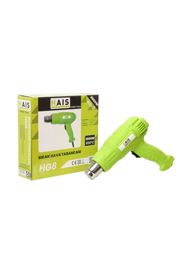 Hais Hg8 2000 W Profesyonel Sıcak Hava Tabancası