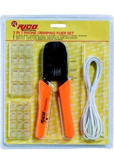 Rico 001-Rc0871 Telefoncu Bilgisayarcı Kablo Pensesi Seti Takımı