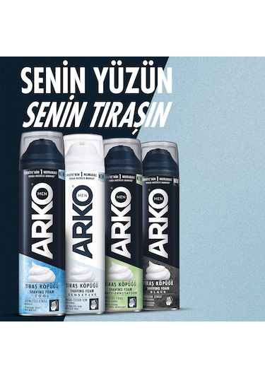 Arko Men Tıraş Köpüğü Cool & Sensitive 4x200 Ml