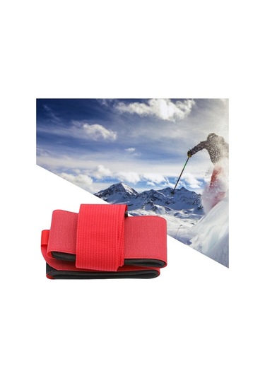 Pazly Suntek Kış Sporları Kayak Yokuş Aşağı Kırmızı Renkli Kayak Ekipmanı Kırmızı