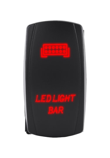 Lemestar 12v/24v Çift Led Işıklı 5 Pimli Su Geçirmez On-off Kaldırma Anahtarı - Araç Ve Tekne Kullanıma Uygun Mavi Işık