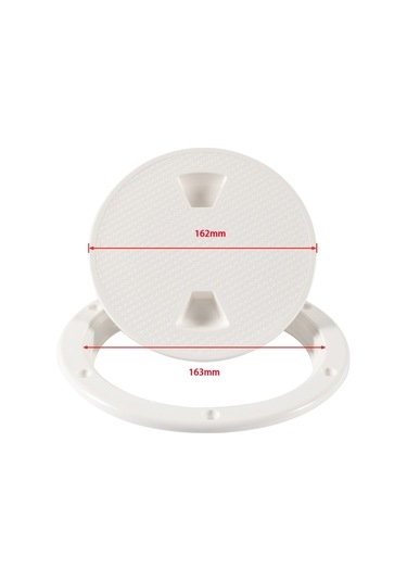 A5942 6 İnç Tekne / Yat Yuvarlak Güverte Kapağı Kapak Kılıfı Vidalı