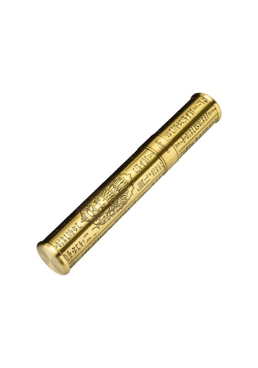 Lubinski Puro Saklama Silindiri Çelik Tüp Kılıf Gold İşleme 60 Ring