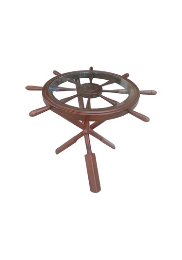 Dümen Sehpa Kayın Torna Çapraz Iskelet Parlak Ceviz Lake Boya Kut