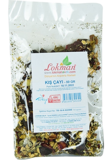 Lokman Bitkisel Karışık Osmanlı Çayı Kış Çayı 50 G