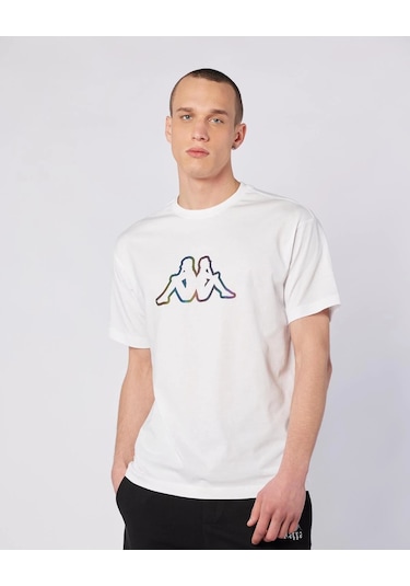 Kappa Logo Brian T-shirt Erkek Beyaz Regular Tişört Siyah Kappa Logo Brian T-shirt Erkek Beyaz Regular Tişört Siyah
