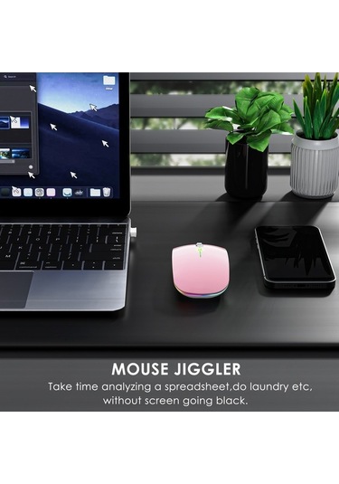 Flybuy 2.4 G Kablosuz Rgb Jiggler Fare, Çift Modlu Bluetooth Diğer