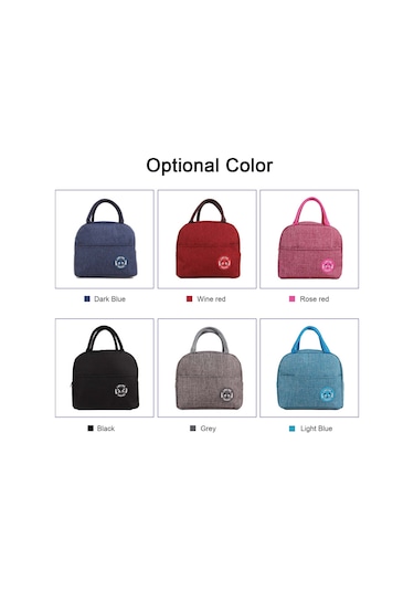 Padalink Gri Isı Ve Soğuk Saklama Çanta - Öğrenci Öğle Yemeği Çantası, Piknik Ve Bento İçin Oxford Kumaşlı Termal Çanta Gri