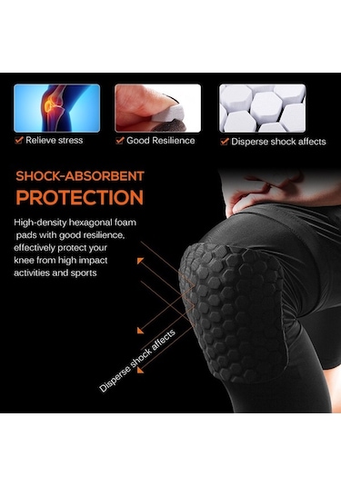 Pazly Bisiklet Ve Basketbol Dizlik - Siyah, Esnek Ve Koruyucu, M-l-xl-xxl Siyah