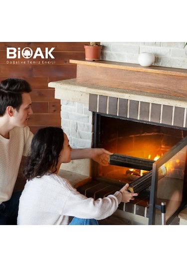 Bioak Briket Şömine Odunu 10 Kg