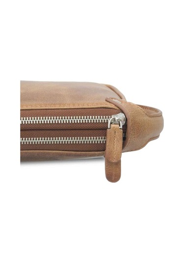 Guard Antik Taba Unisex Çift Fermuarlı El Çantası - Grd2403xw22496 Diğer Çok Renkli