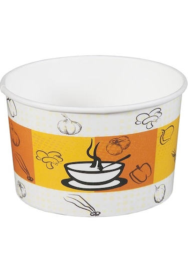 Cuppa Karton Çorba Kasesi Kapaklı 16 Oz 25 Adet 25 Adet