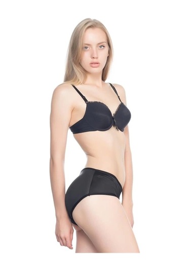 Emay Slip Kadın İçin Pop Up Külot Korse Renk Ve Beden Seçenekli K Siyah