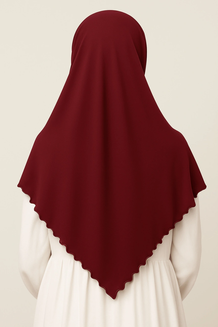 Enba Premium Jersey Sandy Şal - 75x190 Cm Bordo