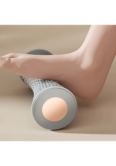 Xuweiwei 1 Adet Gri Ayak Masaj Rulosu Evde Kullanım Konfor Duruş - Yorgunluk Giderici Gri