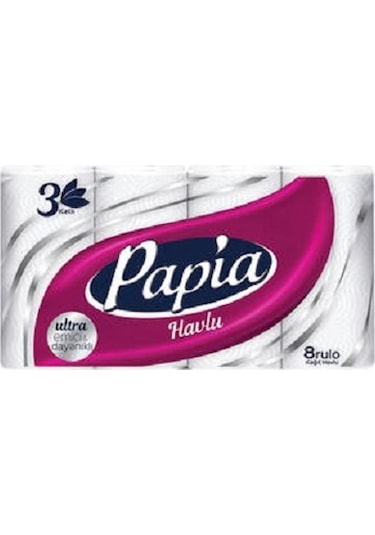 Papia Rulo Kağıt Havlu 8'li