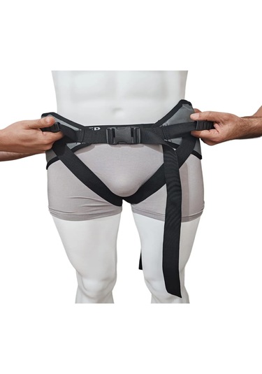 Ozclife Bacak Arası Destekli Hasta Bağlama Taşıma Kemeri - Gri