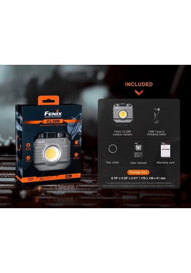 Fenix Cl28r 2000 Lümen Kamp Feneri-fenixcl28r Siyah