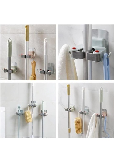 Süpürge Askısı, Ev Paspas Askısı Klipsi, Duvara Monte Kumaş Askılı Saklama Rafı, Şemsiye Ve Toz Toplayıcı İçin Diğer