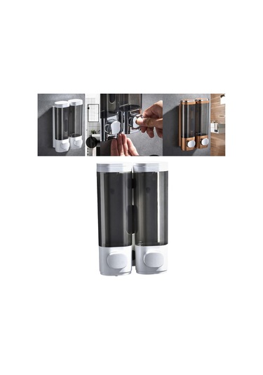 Suntek Manuel El Sabun Dispenseri Şampuan Ve Saç Çift-beyaz-600ml Çift Beyaz 600ml Diğer