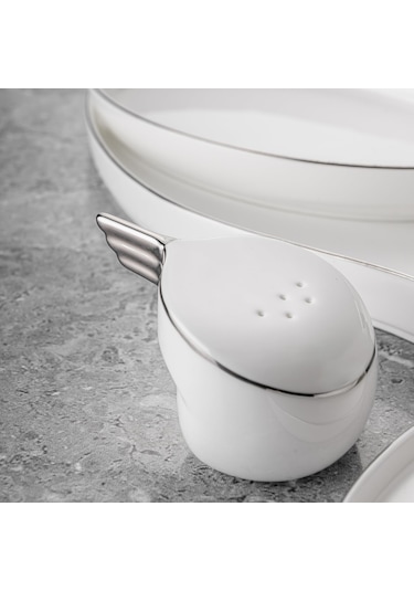 Jumbo Goddess Platin 61 Parça 12 Kişilik Yemek Takımı Platin