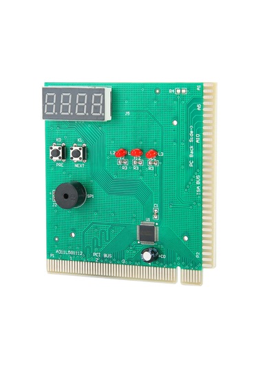 Shineyee Bilgisayar Anakart Arıza Tespit Kartı - 4 Haneli Sayı Gösterimi, Sesli Uyarı, Pcı Uyumlu, İngilizce Kılavuz