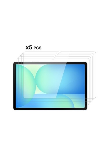 Samsung Galaxy Uyumlu Tab S10fe Plus 5 Adet Tablet Temperli Cam Ekran Koruyucu