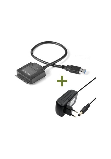 Usb 3.0 Adaptörlü 2.5 İnç-3.5 İnç Sata Harddisk Bağlantı Kablosu