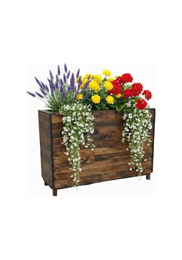 Ahşap Sınır Saksı 100 Cm