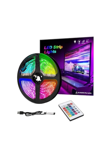 Electroon Bluetooth Kumandalı Tv Arkası Rgb Usb Şerit Led 5metre 5 METRE