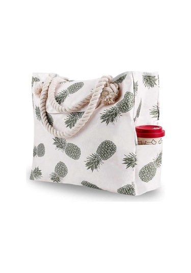 Büyük Su Geçirmez Tuval Plaj Çantası Tote Diğer