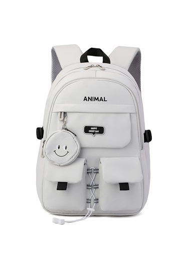 Yifomall Lacivert Nylon Üniversite Öğrencisi Sırt Çantası, Kolay Kemer Tasarımı, Çift Taraflı Cep, Organize Bölmeli, 32x23x46 Cm, 600g Çok Renkli