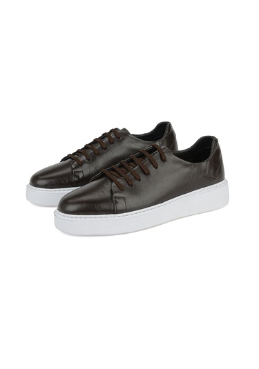 Ziya Erkek Hakiki Deri Sneaker 161423z514 Kahve 161423z514 300 40