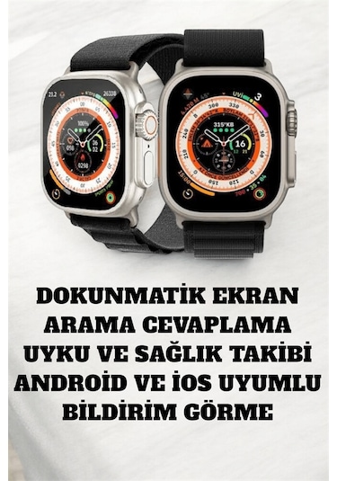 49mm Ekranlı, Kan Basıncı Ve Adımsayar Özellikli Bluetooth Akıllı Saat