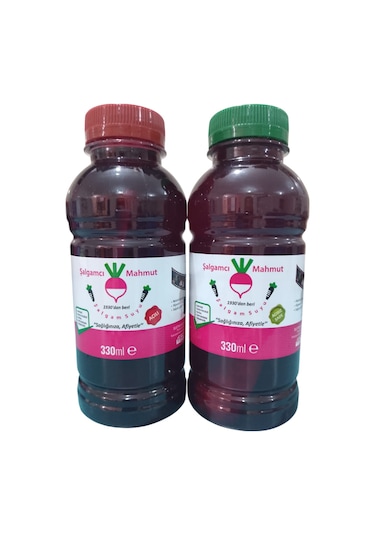 Şalgamcı Mahmut Havuçlu Natürel Adana Şalgamı Acılı - Acısız 12 X 330 Ml