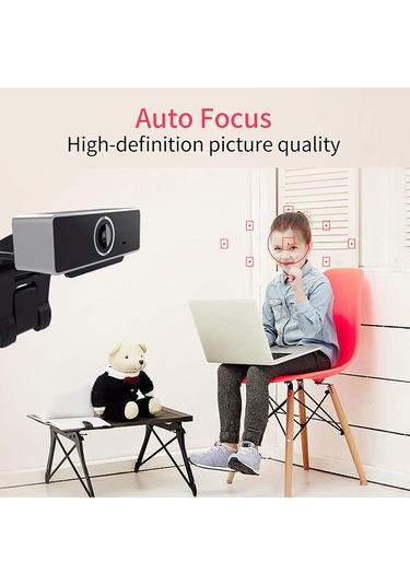 1080p Mikrofonlu Tam Hd Web Kamerası, Usb Akıllı Bilgisayar Kamerası, Tak Ve Çalma, Sosyal Video İçin Sürücüsüz, Canlı Akış, Uzaktan Eğitim