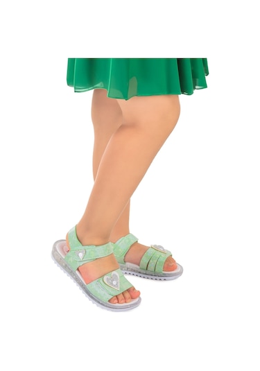 Kiko Kids Kız Çocuk Sandalet Arz 2351 Mint Yeşili