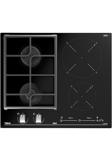 Teka JZC 64322 ABC BK (E4) Gazlı & İndüksiyonlu Ankastre Kristal Cam Ocak