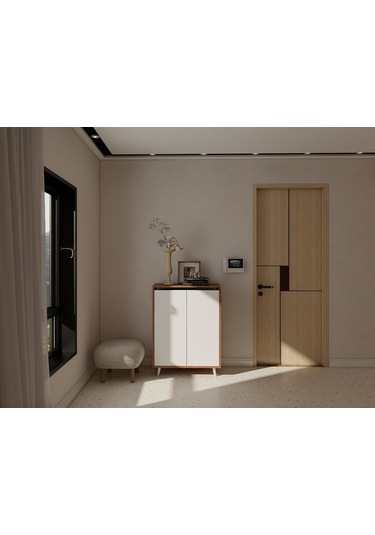 Kardiya Çok Amaçlı Dolap Marbella Kiraz-beyaz Beyaz