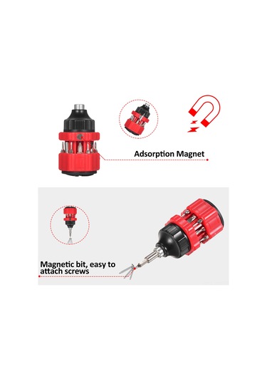 Moveevo 12'li Çok Amaçlı Mini Tornavida Seti - Taşınabilir Tamir Ve Montaj Aracı
