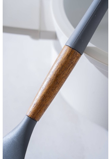 Evero Silikon Düz Spatula - 29 Cm Gri