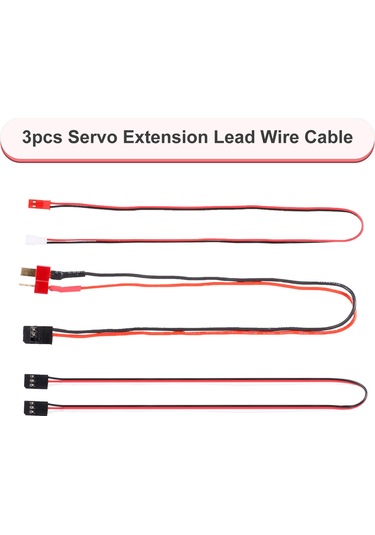 Dianziye Rc Tırmanma Araçları İçin 3'lü Bağlantı Kablosu Seti - Alıcı Uzantı, Jst Ph2.0mm 2p Ve T Tipi Adaptörler