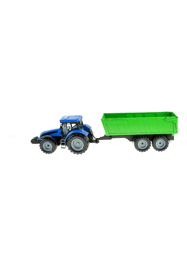 Oyuncak Model Traktör Römorklu Işıklı Sesli Sürtmeli 20 Cm